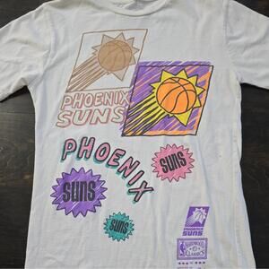 Mitchell Ness Shirt Small White Phoenix Suns Hardwood Classics Nba Tee